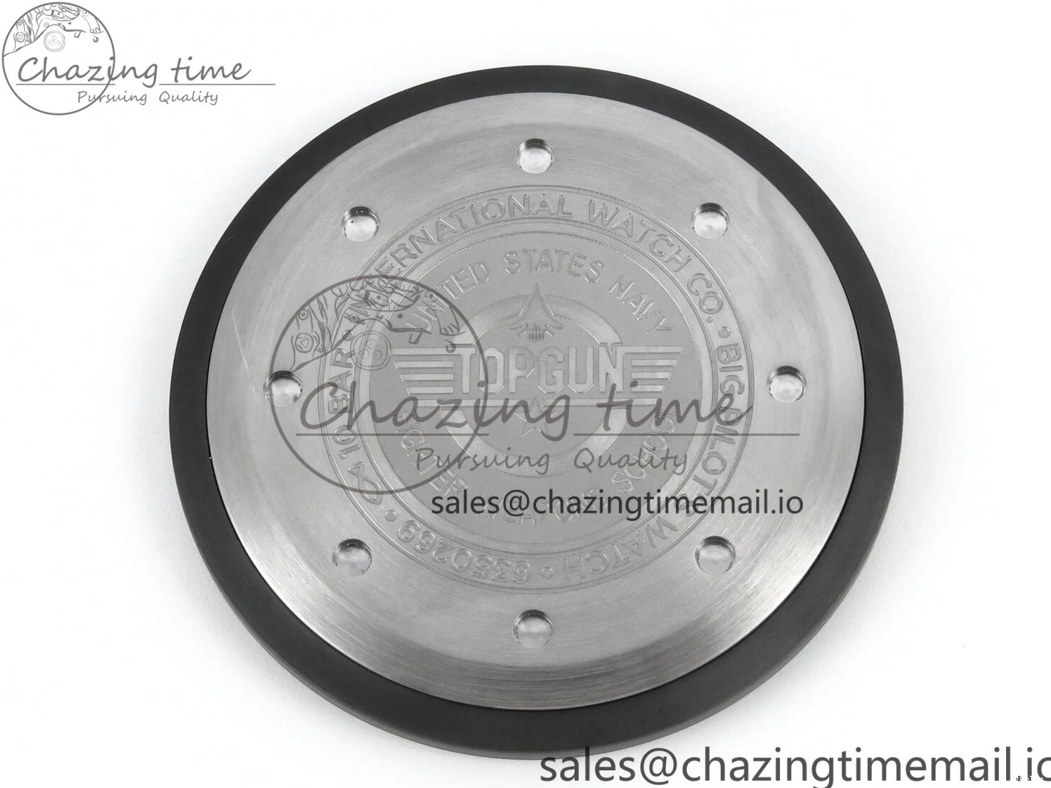 MIROTIME 0326 Durable Pilot Top Gun IW326901 M+F 1:1 Best Edition Black Dial on Black Nylon Strap MY 7003